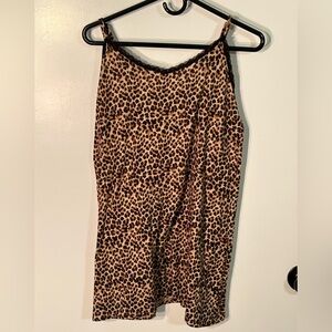 Rene’ Rofe’ Pajama Camisole, Cheetah print, sleepware